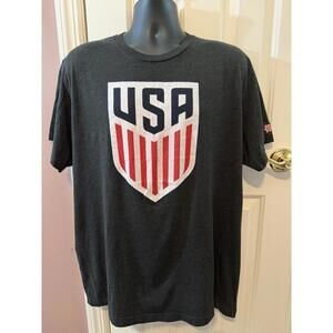 Homage USA Soccer National Team Logo Crest T Shirt XXL Gray